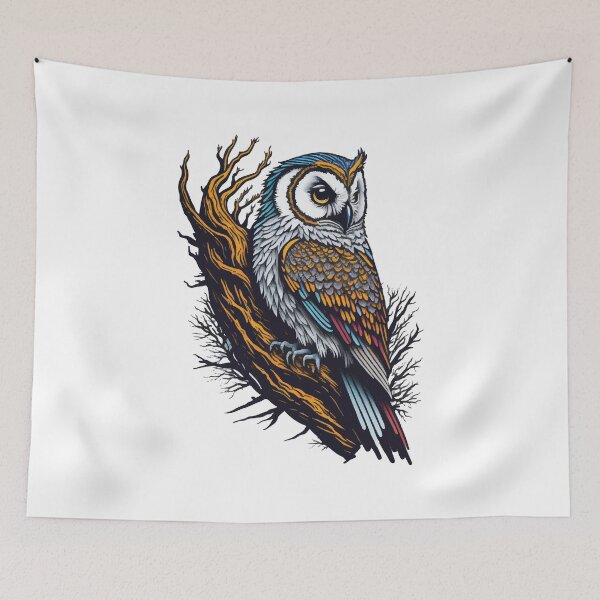 Item preview, Cartoon Characters | Colorful OWL | Comic Birds | InkSorcerer designed and sold by InkSorcerer.