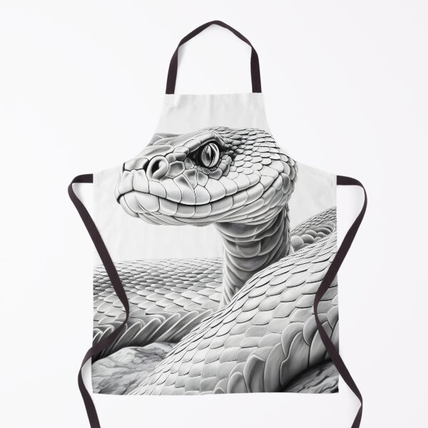 Item preview, Black and White Snake drawing designed and sold by Pencil-Art.