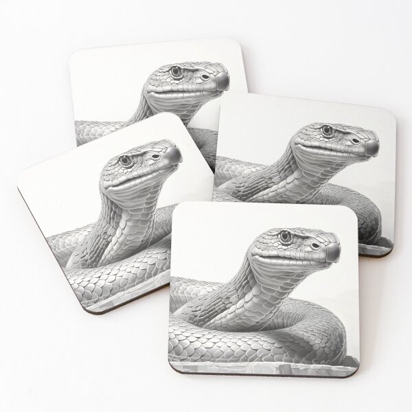 Item preview, Black and White Snake drawing designed and sold by Pencil-Art.
