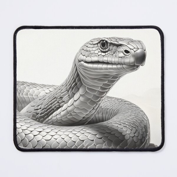 Item preview, Black and White Snake drawing designed and sold by Pencil-Art.