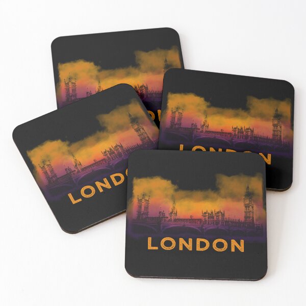 Item preview, SKYLINE OF LONDON PARLIAMENT BIG BEN YELLOW designed and sold by Marni Scofidio Desi9ns.