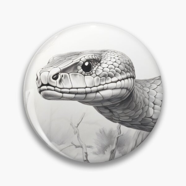 Item preview, Black and White Snake drawing designed and sold by Pencil-Art.