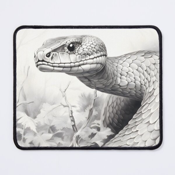 Item preview, Black and White Snake drawing designed and sold by Pencil-Art.