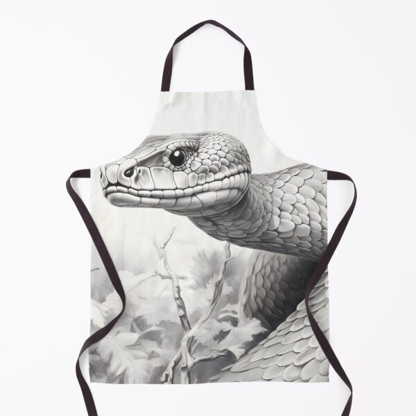 Item preview, Black and White Snake drawing designed and sold by Pencil-Art.