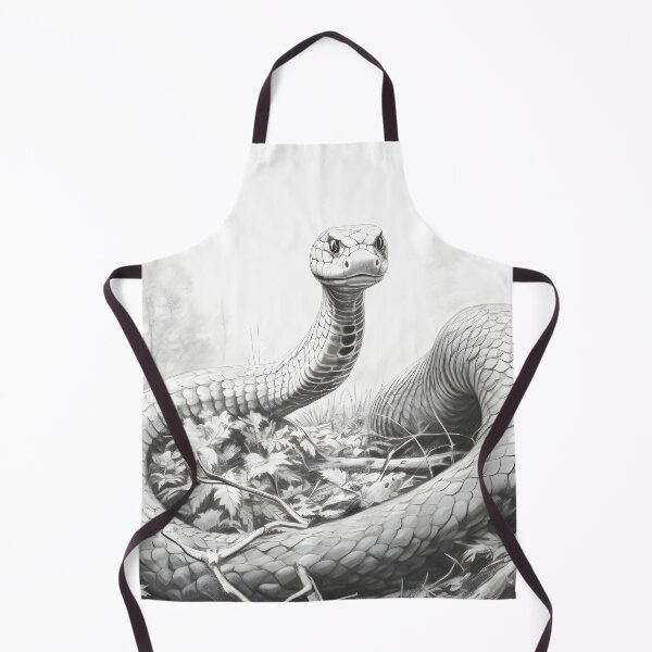 Item preview, Black and White Snake drawing designed and sold by Pencil-Art.