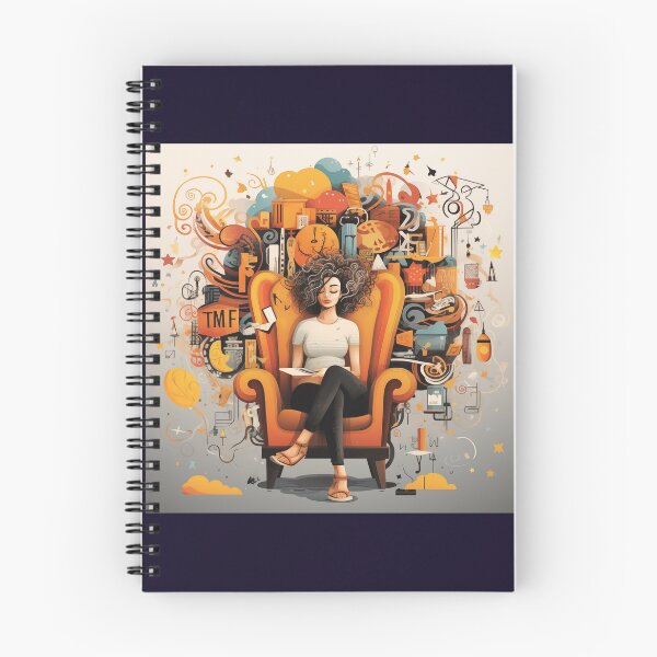 Item preview, Stop Overthinking Drawn Girl For Psychotherapist's Room designed and sold by CoolMantras.