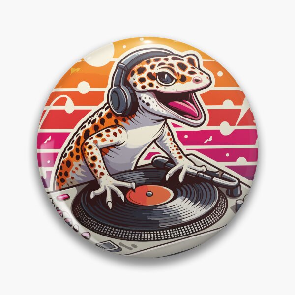 Artikelvorschau, Leopardgecko-Eidechsen-DJ-Musik entworfen und verkauft von DinoKate.