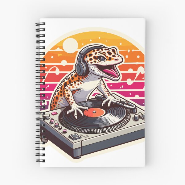 Artikelvorschau, Leopardgecko-Eidechsen-DJ-Musik entworfen und verkauft von DinoKate.