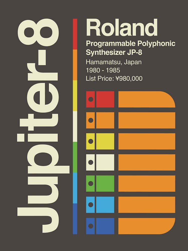 Thumbnail 7 of 7, Classic T-Shirt, Jupiter 8 Vertical designed and sold by OscillateNOW.