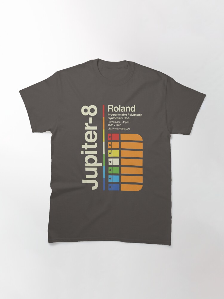 Thumbnail 3 of 7, Classic T-Shirt, Jupiter 8 Vertical designed and sold by OscillateNOW.