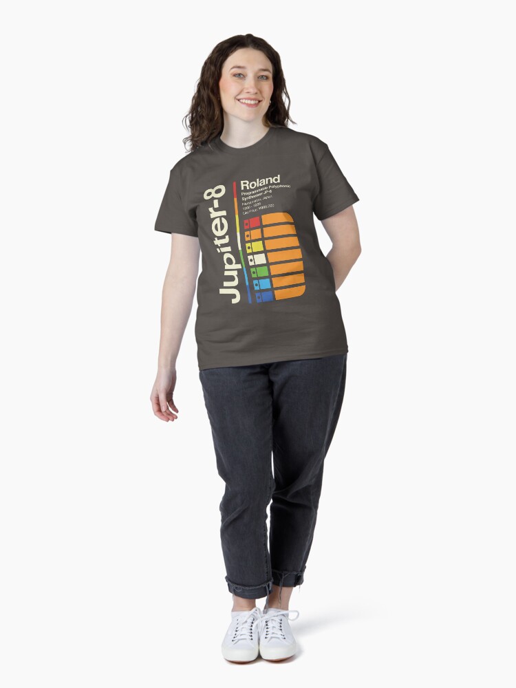 Thumbnail 4 of 7, Classic T-Shirt, Jupiter 8 Vertical designed and sold by OscillateNOW.