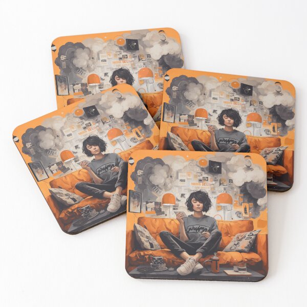 Item preview, Stop Overthinking Girl For Psychotherapist's Room designed and sold by CoolMantras.