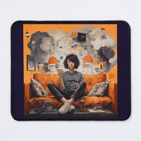 Item preview, Stop Overthinking Girl For Psychotherapist's Room designed and sold by CoolMantras.