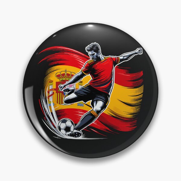 Item preview, Dynamic Spain Soccer Star in Action - Vector Design designed and sold by SerhiiArt.