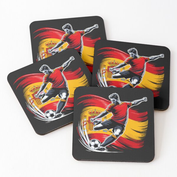 Item preview, Dynamic Spain Soccer Star in Action - Vector Design designed and sold by SerhiiArt.