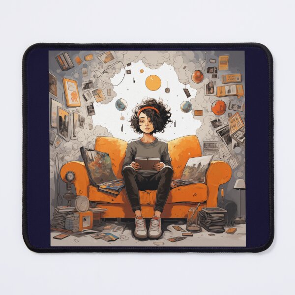 Item preview, Stop Overthinking Girl For Psychotherapist's room designed and sold by CoolMantras.