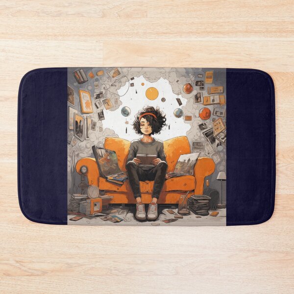 Item preview, Stop Overthinking Girl For Psychotherapist's room designed and sold by CoolMantras.
