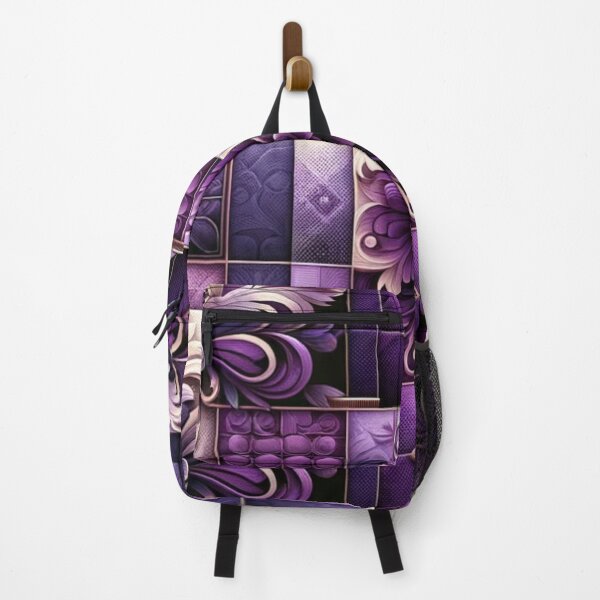 Item preview, Regal Purple Fleur Design Tiles designed and sold by mymagicstoreus.