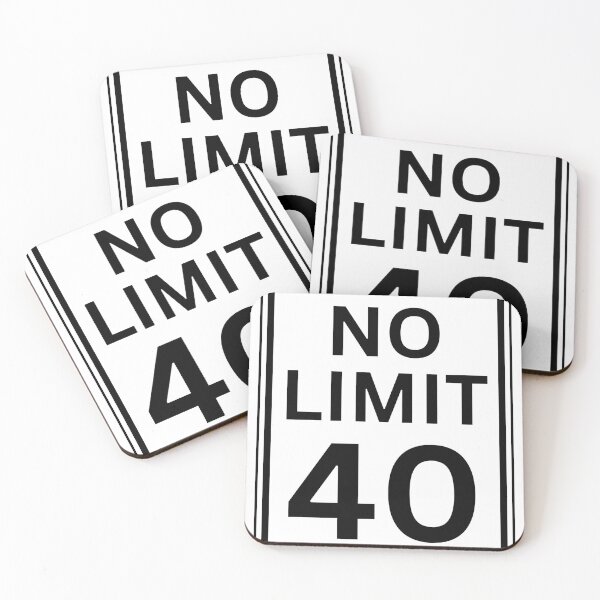 Item preview, NO LIMIT 40 -- Birthday Message for Middle Aged Bad Asses!  designed and sold by PrintCutScore.