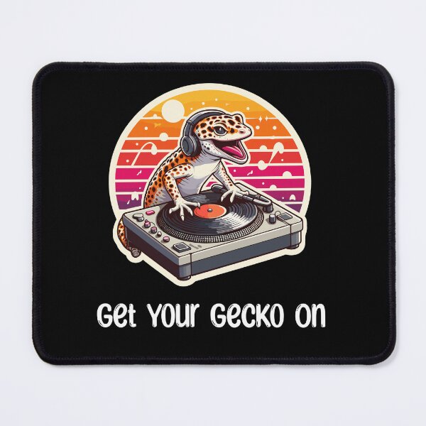 Item preview, Gecko DJ Music Leopard Gecko  designed and sold by DinoKate.