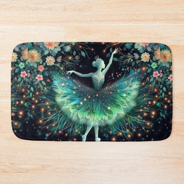 Item preview, Enchanted in Bloom: Sparkling Ballerina amidst Shimmering Florals, ballet designed and sold by Witsprings.