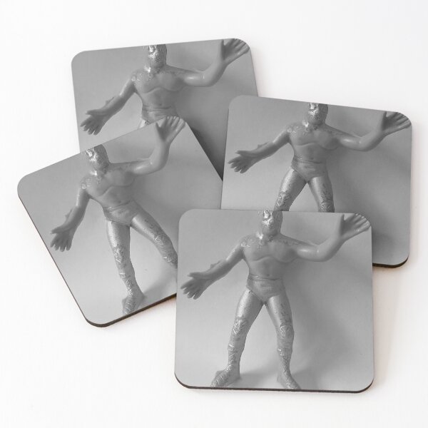 Item preview, Lucha Libre Mexicana, Luchador foto blanco y negro, Luchador de Juguete Vintage designed and sold by hectorgool.