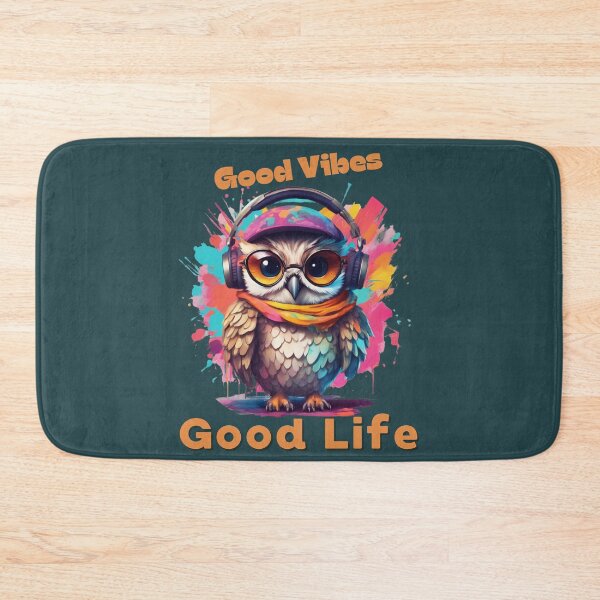 Item preview, Cool owl with headphones colorful design designed and sold by KarakitAI.