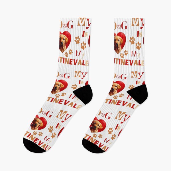 Item preview, My Labrador Retriever Is My Valentine | Colorful Lab Paws designed and sold by TheMostLikely.