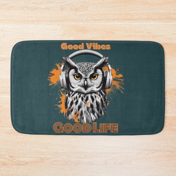 Item preview, Cool owl with headphones colorful design designed and sold by KarakitAI.