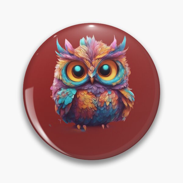 Item preview, Funny owl colorful and cute designed and sold by KarakitAI.