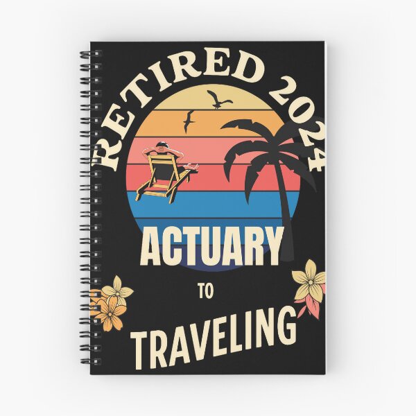 Item preview, Retired Actuary 2024. Tropical Sunset Retirement Vibes Design designed and sold by johnharry3.