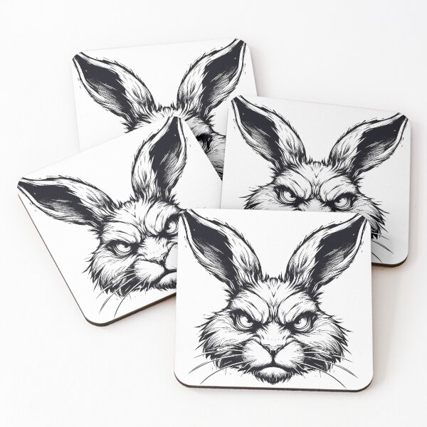 Item preview, Angry Rabbit Face designed and sold by siljeberg.