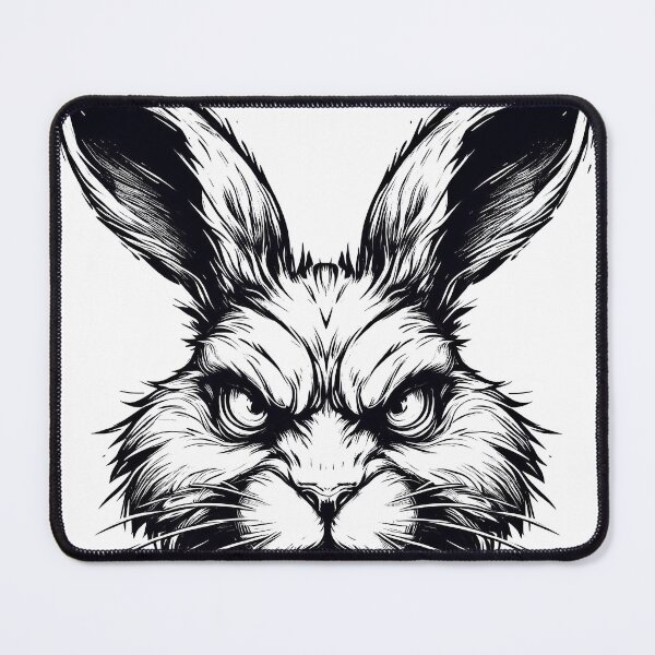 Item preview, Angry Rabbit Face designed and sold by siljeberg.
