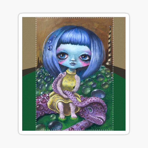 Lowbrow Illustration - Malerei: Chinadoll Sticker
