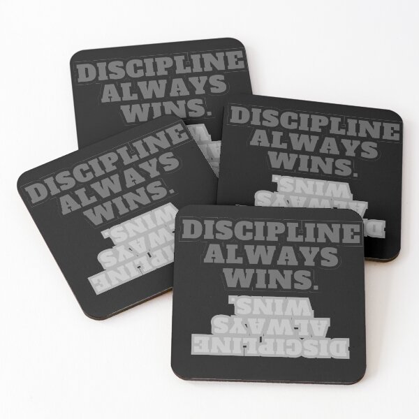 Item preview, Discipline Always Wins. designed and sold by VasiljevichShop.