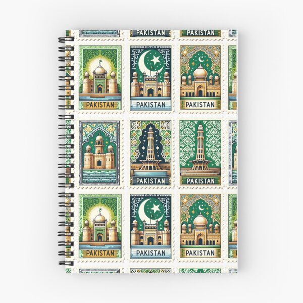 Item preview, Famous Landmark Stamps - Lahore Fort | Minar-e-Pakistan | Badshahi Masjid designed and sold by theOneWhoDraws.