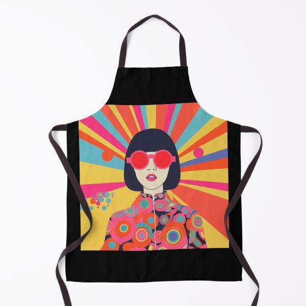 Item preview, 80s Disco Styled Girl Psychedelic Retro Design designed and sold by CoolMantras.
