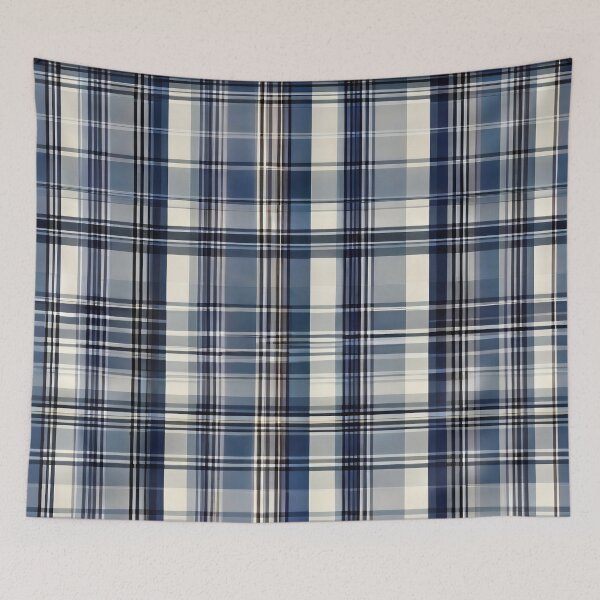 Item preview, White, Blue and Grey Plaid design as Classy as Classic! designed and sold by ZipperDragon88.