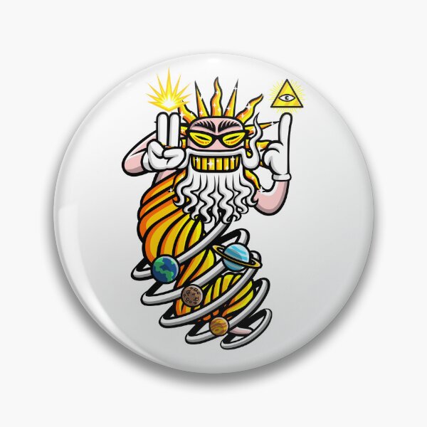 Item preview, Great Cartoon God Gold Eye Swirl Beard designed and sold by noico.