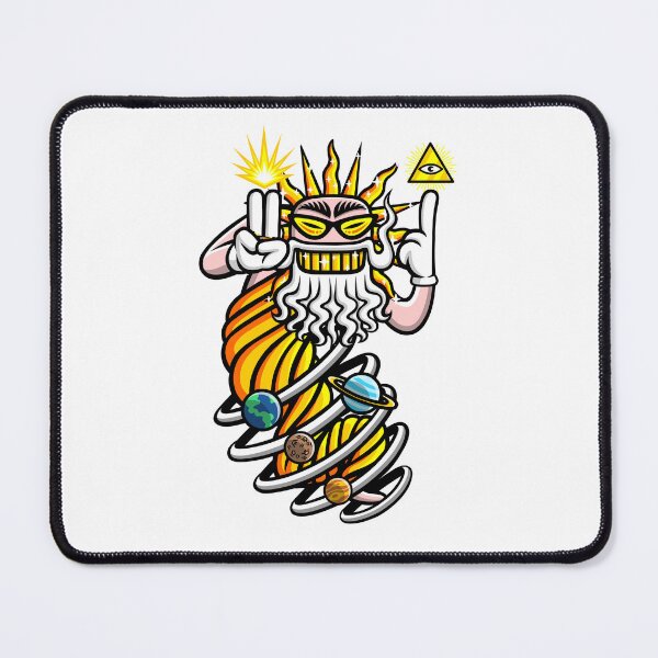 Item preview, Great Cartoon God Gold Eye Swirl Beard designed and sold by noico.
