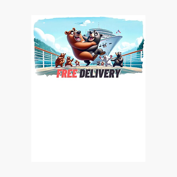 Item preview, Bear Cruise - Free Delivery designed and sold by bold-fortune.