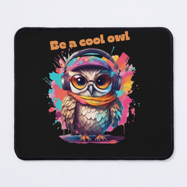 Item preview, Little owl is cool designed and sold by KarakitAI.
