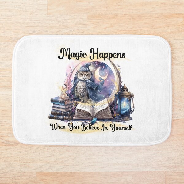 Item preview, Owl - Magic Happens When You Believe In Yourself designed and sold by Karen Wood.