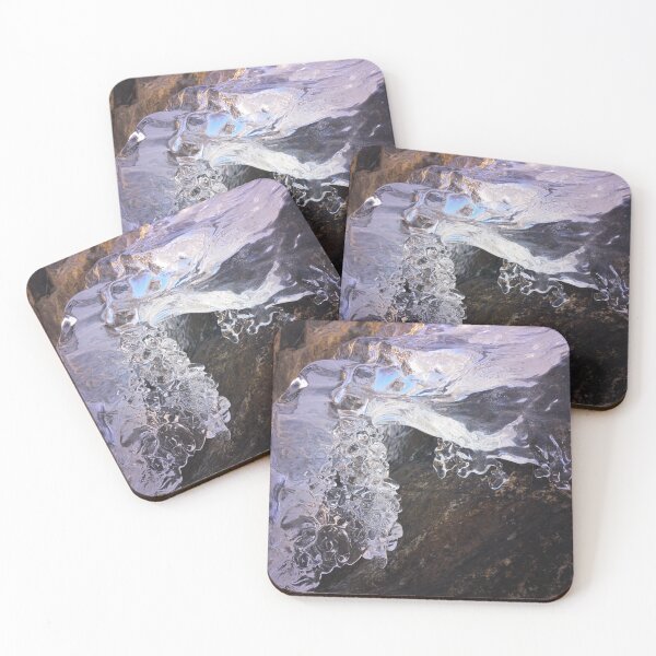 Item preview, Stunning outdoor mountain landscape of a large ice formation. designed and sold by ptosis.