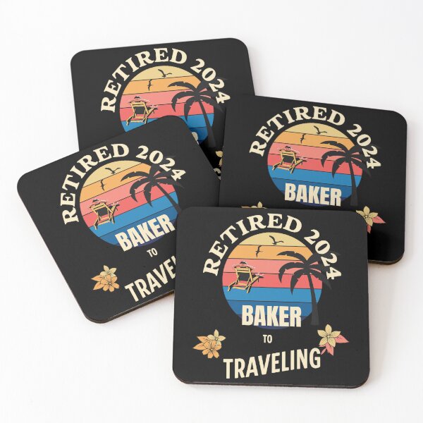 Item preview, Retired Baker 2024. Tropical Sunset Retirement Vibes Design designed and sold by johnharry3.