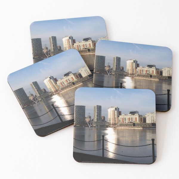 Item preview, London Docklands Over Frozen Water designed and sold by JoelM935.