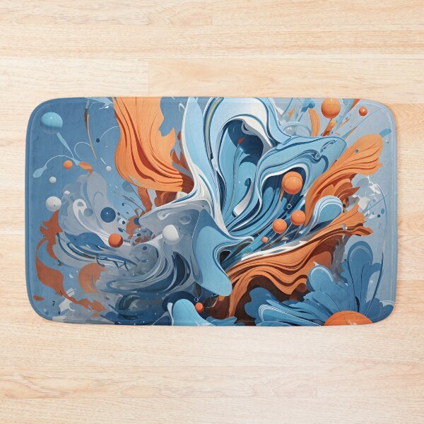 Item preview, A blue and orange paint splashes designed and sold by johndesign88.