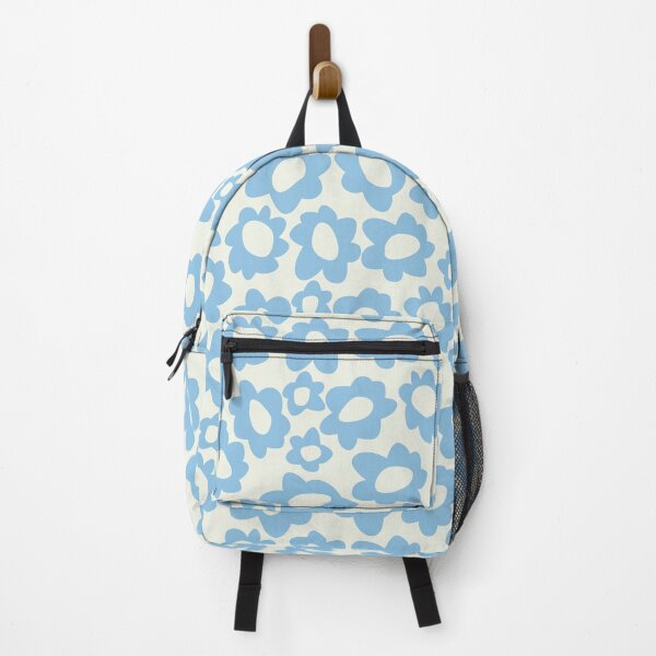 Item preview, MODERN BOHO MATISSE FLOWERS PASTEL BLUE ON CREAM designed and sold by blomastudios.