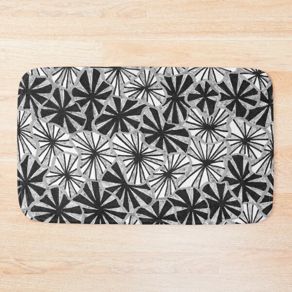 Item preview, Black flowers pattern designed and sold by InspiringLines.