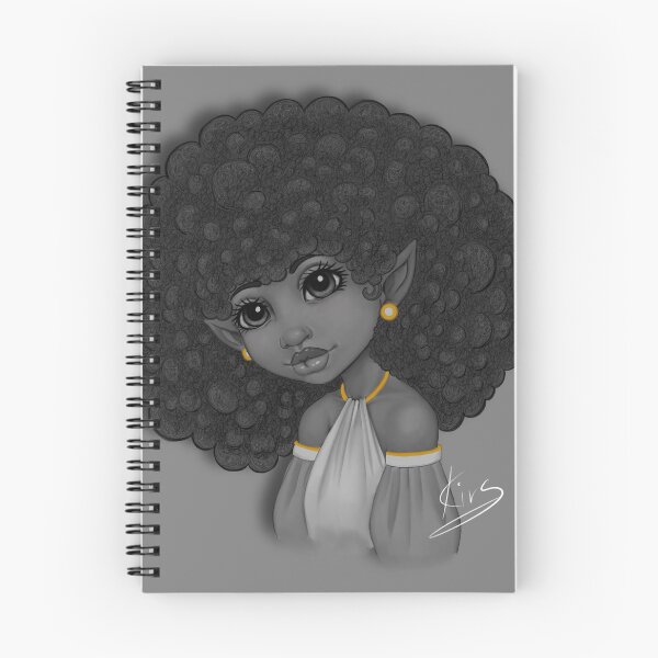 Item preview, Afro Elf Girl | Black Girl Fantasy Art Print designed and sold by Shakira Rivers.